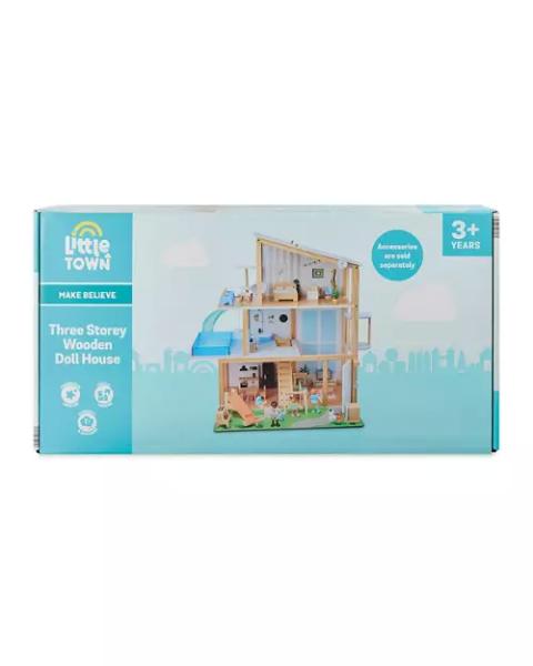 Three Storey Wooden Dolls House