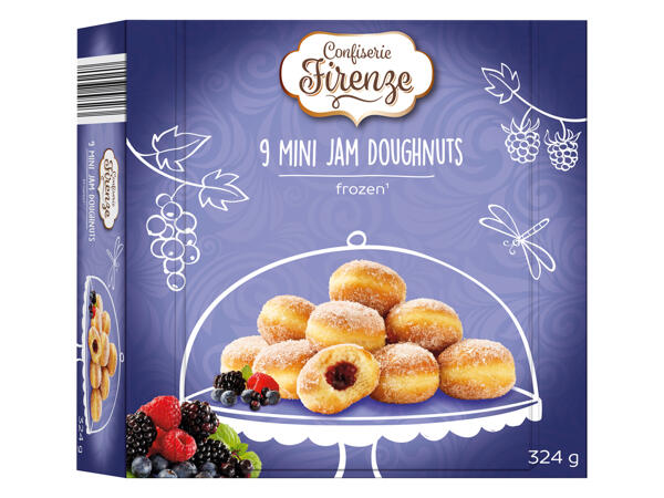 9 Mini Jam Doughnuts