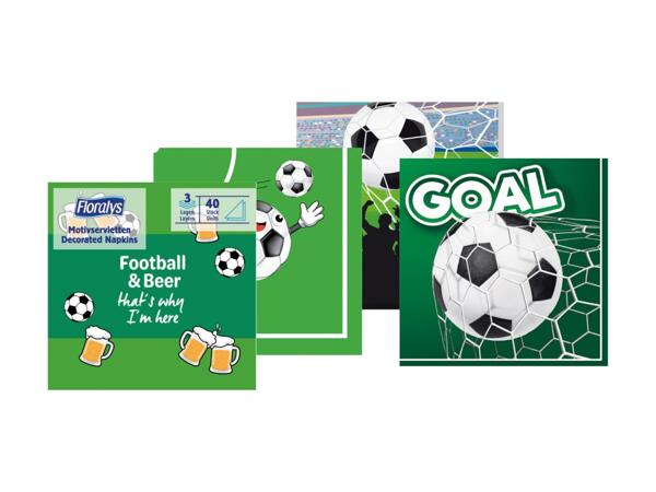Napkins with Football Design