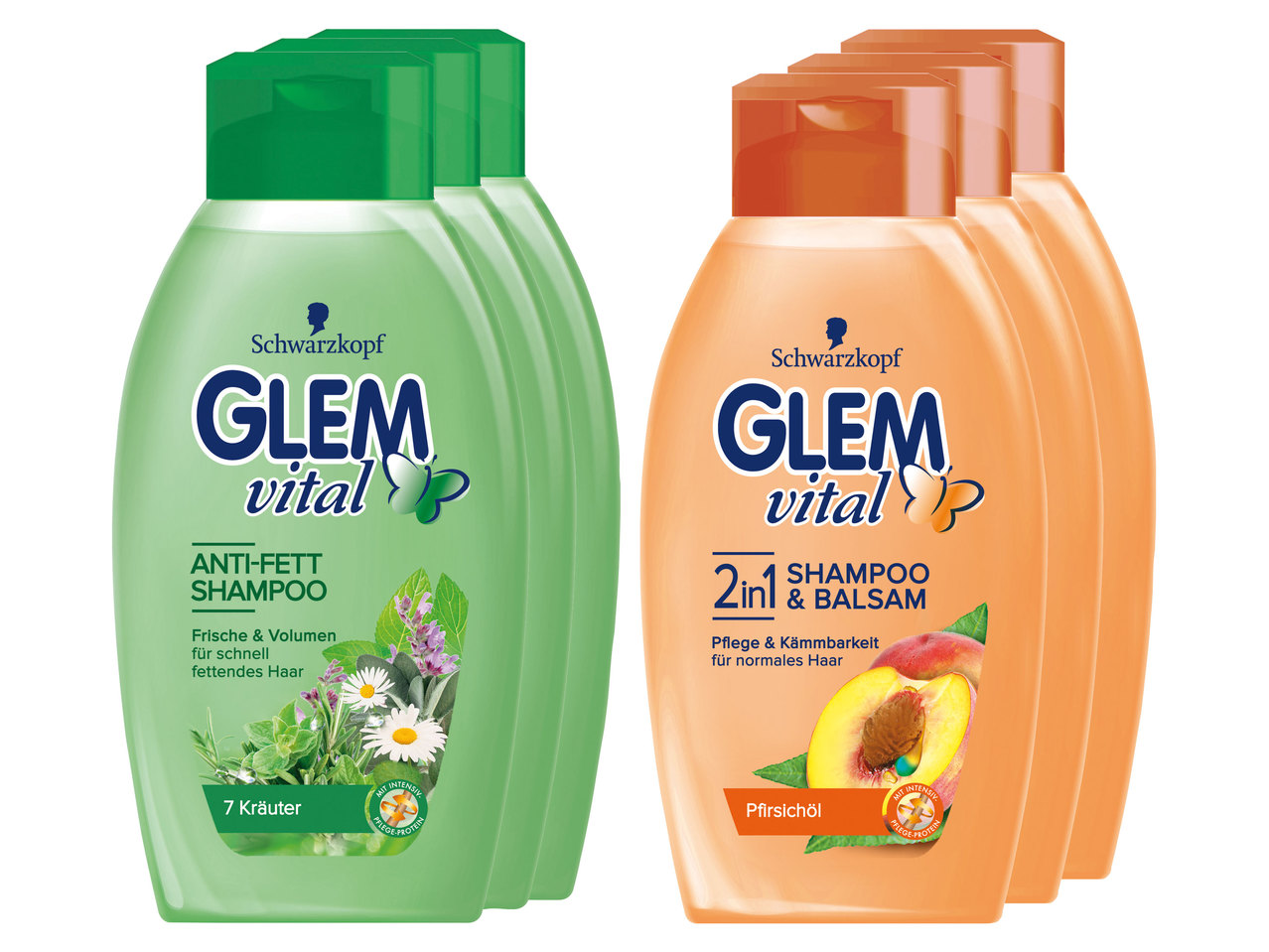 GLEM VITAL Shampoo 3er