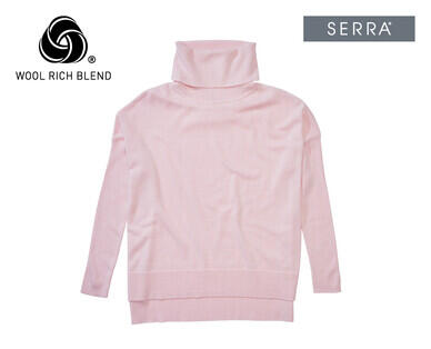 Women's Merino Blend Roll Neck Jumper