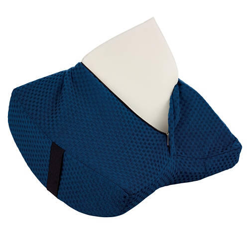 Memory Foam Lumbar Cushion, Navy Blue