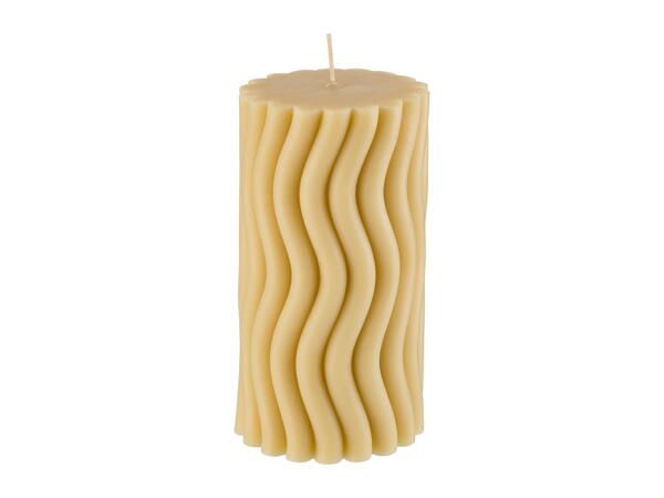 Livarno Home Pillar Candle - Yellow