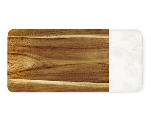 Crofton 
 Wood and Marble Serving Board