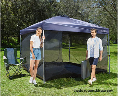 Central Locking Gazebo – Grey