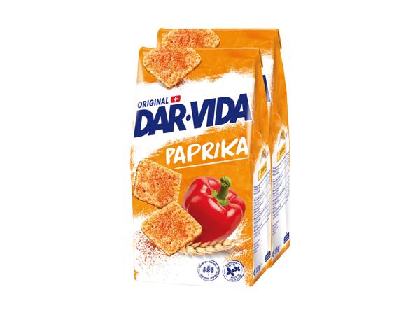 Crackers au paprika DAR-VIDA, pack de 2