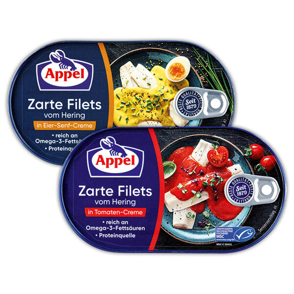 Zarte Filets vom Hering