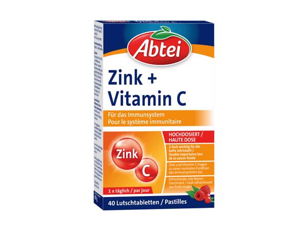 Compresse da succhiare zinco e vitamina C Abtei
