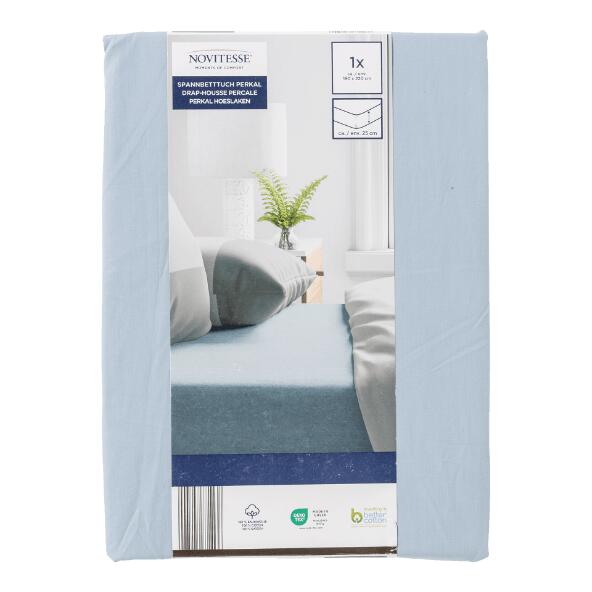 NOVITESSE(R) 				Drap-housse percale, 1 ou 2 pers.