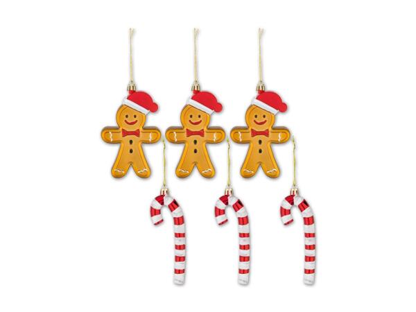Christbaumanhänger, 6 Stück