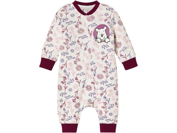Baby Girls' Footless Sleepsuit "Winnie the Pooh, Minnie Mouse, Bambi"