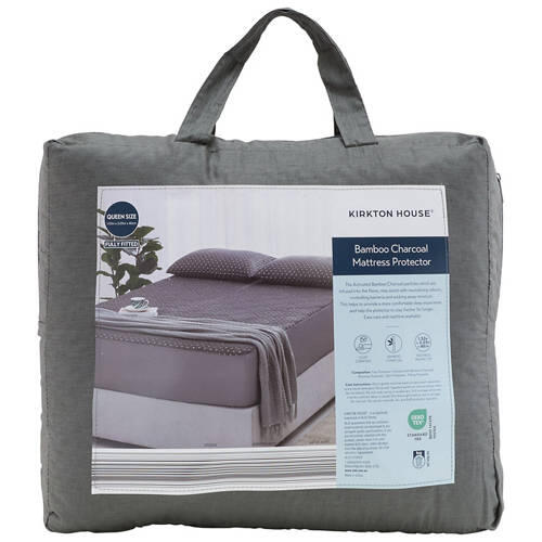 Bamboo Charcoal Mattress Protector - Queen Size