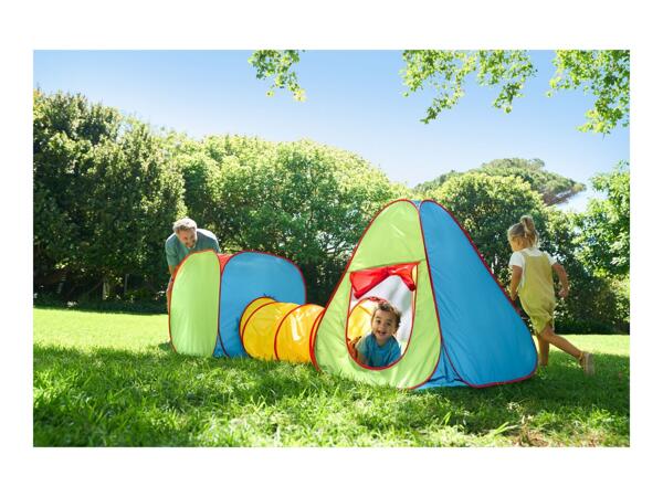 Playtive Play Tent with Tunnel - 3 Piece Set