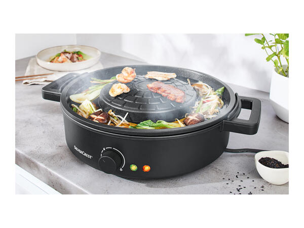 Silvercrest 2-in-1 Tabletop Grill with Hot Pot