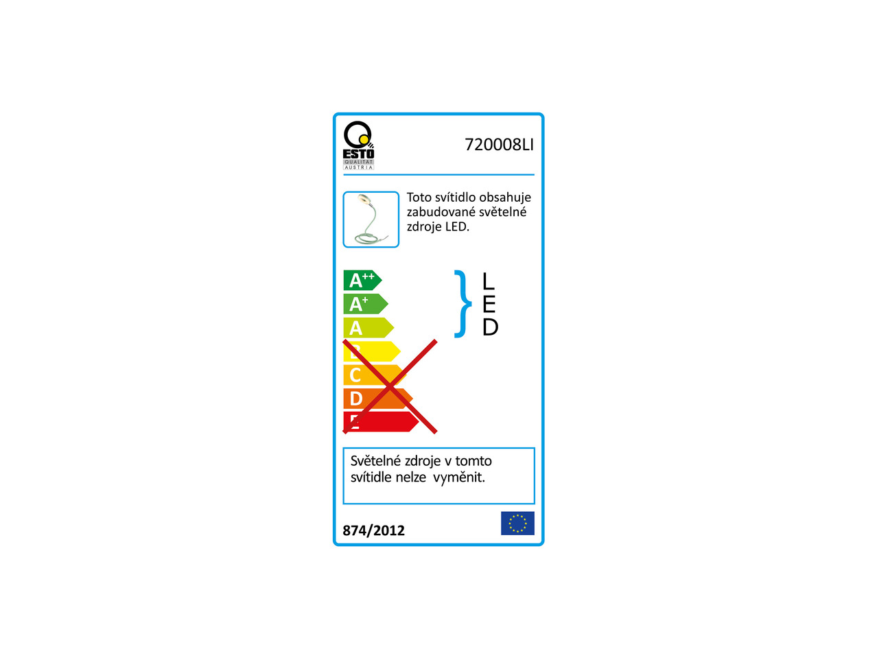 LED stolní lampa