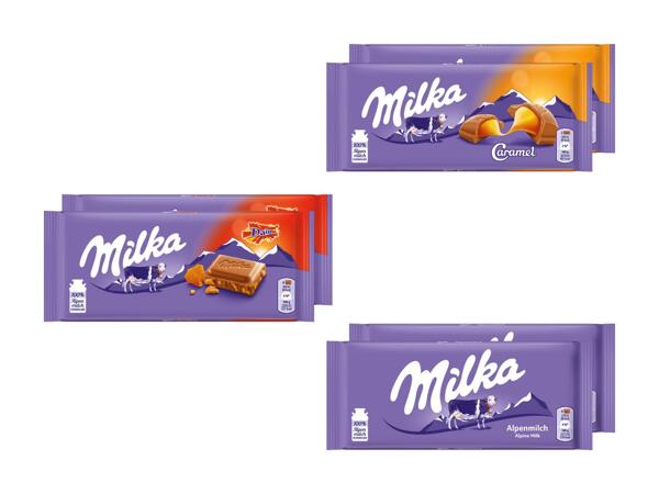 Tablettes de ­chocolat Milka