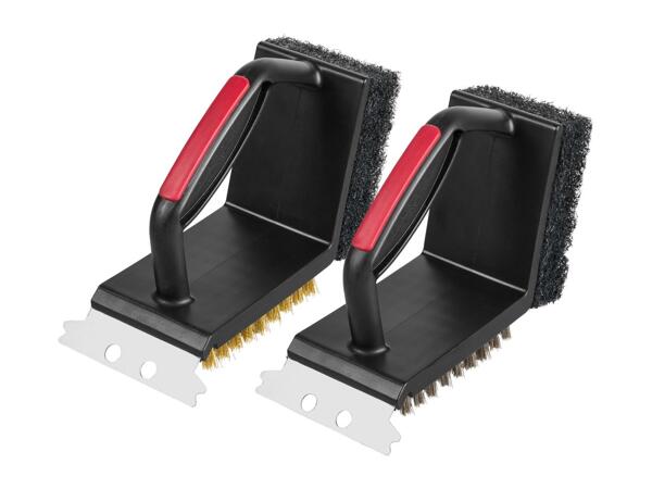 Grillmeister 3-In-1 Barbecue Brush - Set of 2