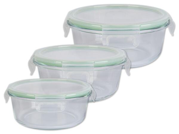 Glas-Frischhaltedosen-Set, 3-teilig