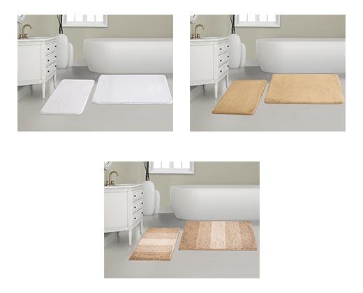 Huntington Home 
 2-Piece Chenille or Faux Fur Bath Rug