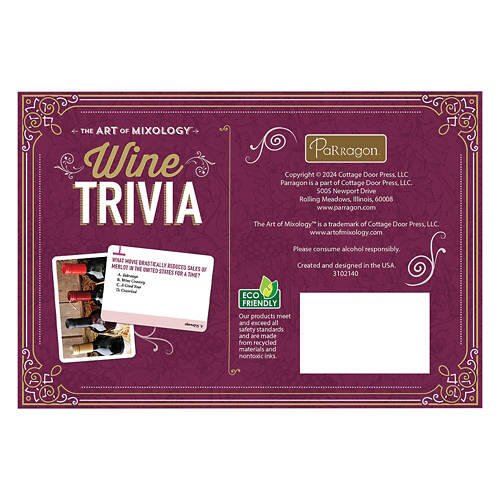 Wine Trivia Hosting Cards