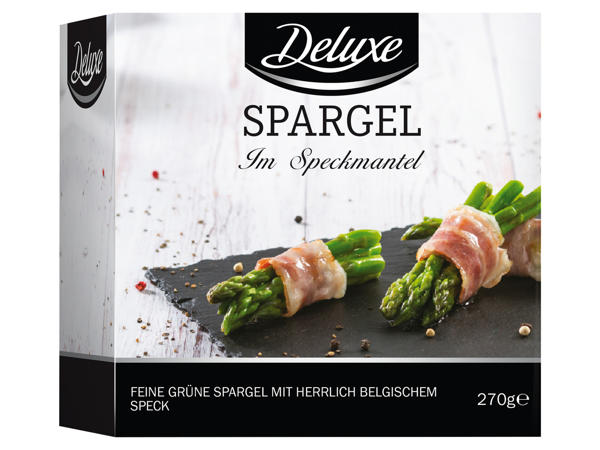DELUXE Grüner Spargel im Speckmantel