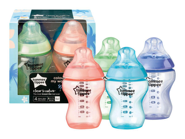Tommee Tippee Coloured Closer to Nature Bottles