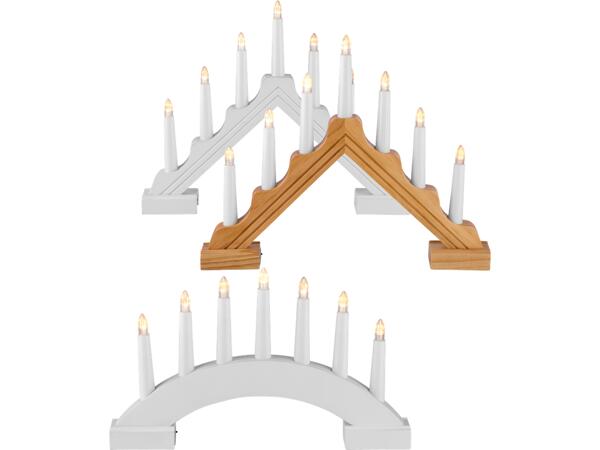 LED-ljusstake av trä