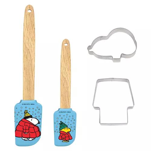 4 Pack Holiday Spatula & Cookie Cutters - Peanuts