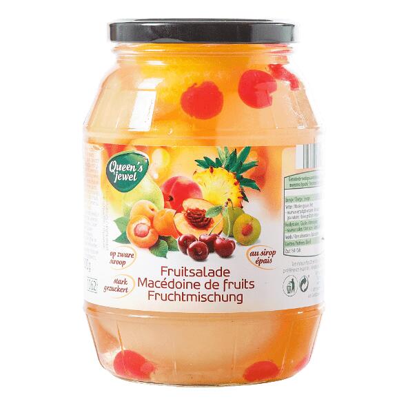 Fruitmix op siroop