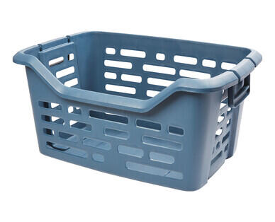 48L Stackable Laundry Basket with Folding Handles 