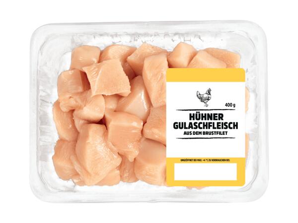 Frisches Hendlgulasch Brustfilet