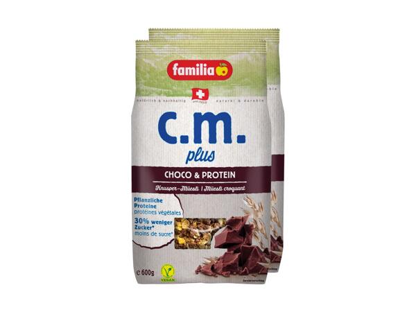 Muesli chocolat protéiné c.m. plus familia