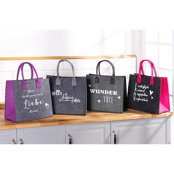 Tasche in Filzoptik