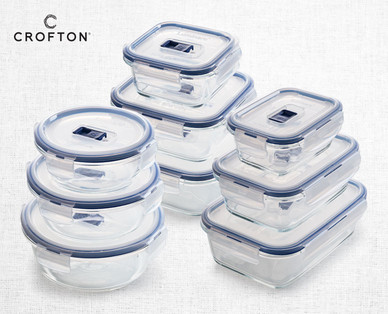 CROFTON Glas-Frischhaltedosen-Set, 3-teilig