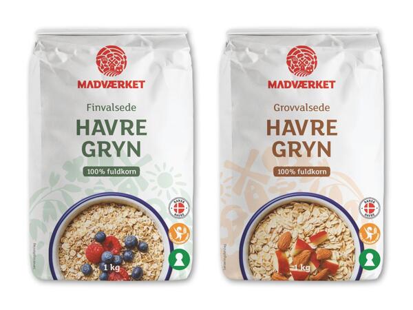 MADVÆRKET Fin- eller grovvalsede havregryn