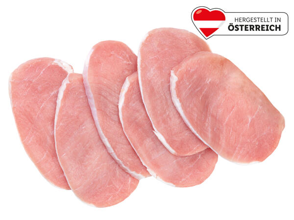 Frische Minutensteaks vom Schwein