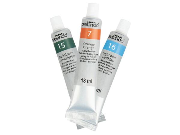 Acrylic paints, 24 pieces