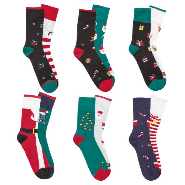 WALKX SOCKS(R) 				Chaussettes de Noël, 2 paires