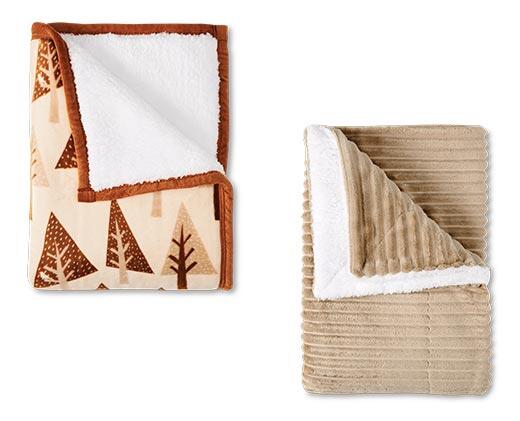 Huntington Home 
 50" x 60" Velvet Plush Sherpa Throw