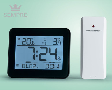 SEMPRE Funkwecker mit Temperaturstation