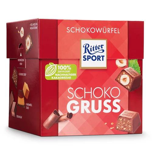RITTER SPORT Schokowürfe, Box Schokogruß
