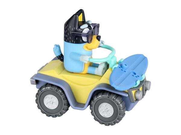 Bluey Beach Quad With Bandit Toy with Figure