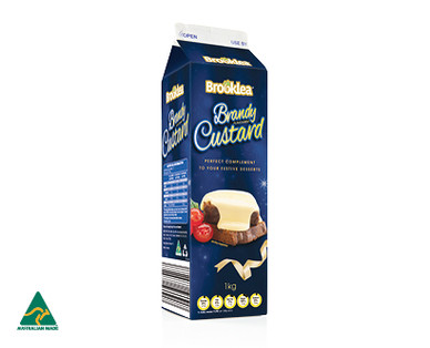 BROOKLEA BRANDY FLAVOURED CUSTARD 1KG