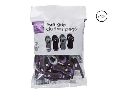 Soft Grip Pegs 24pk