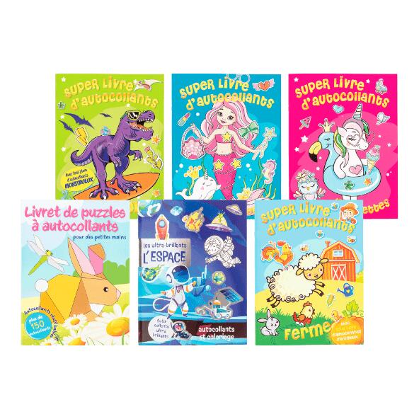 Livre de coloriage et d'autocollants