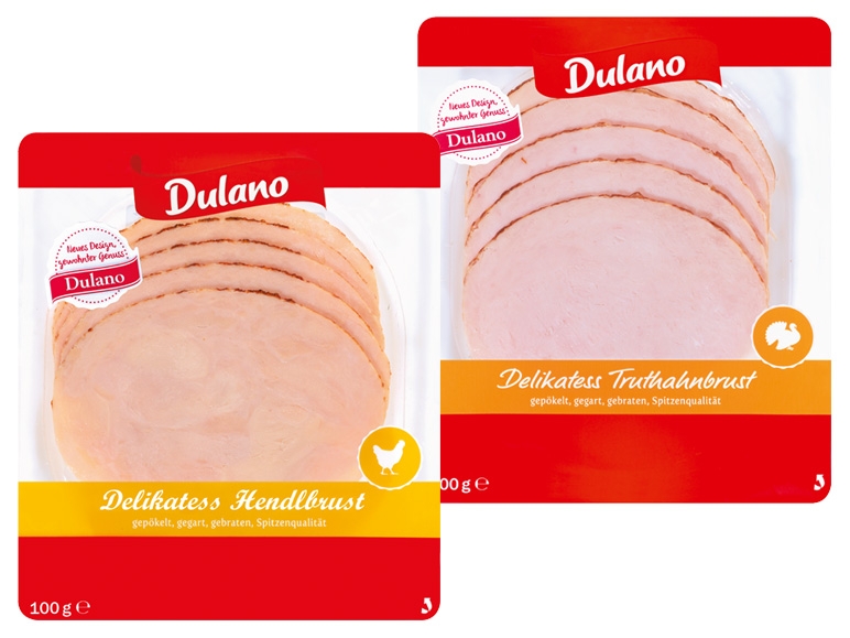 DULANO Delikatess Hendl-/Truthahnbrust-Aufschnitt