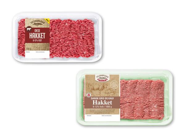 Hakket dansk gris og kalv eller oksekød