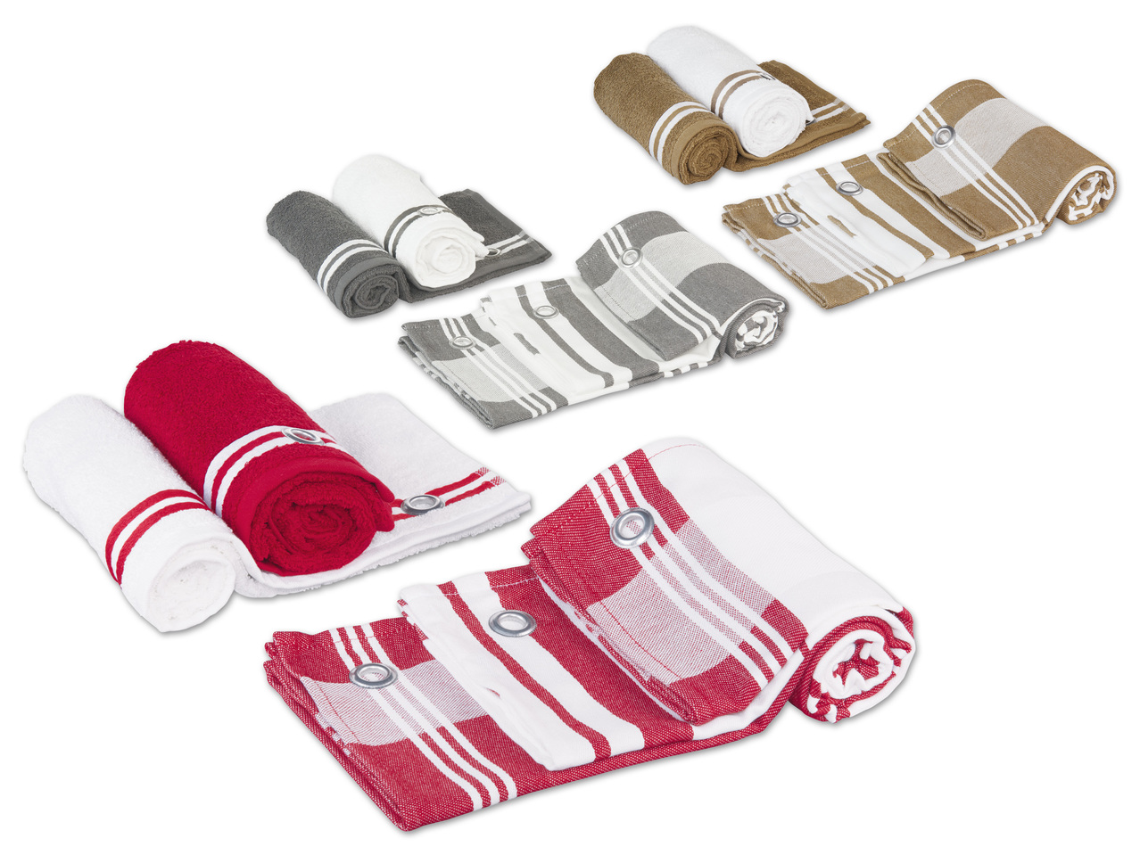 MERADISO(R) Küchentuch-Set, 5-teilig