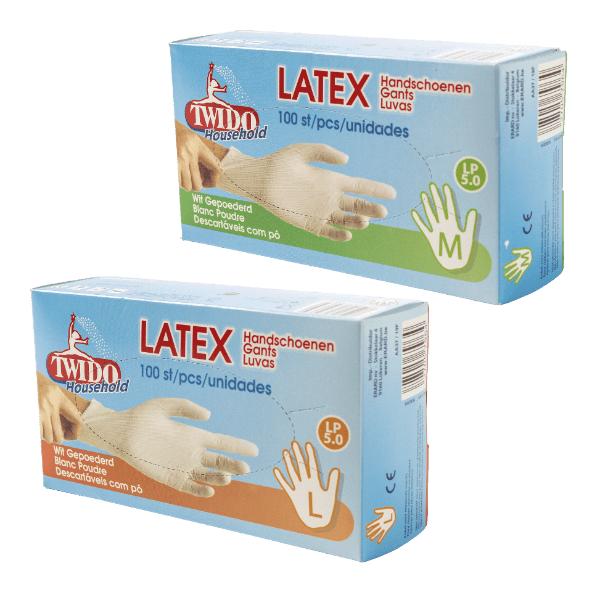 Gants en latex, 100 pcs