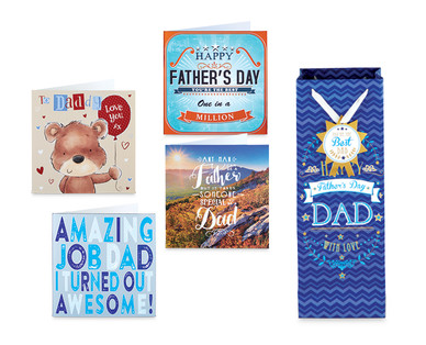 Father's Day Square Cards/Bottle Bags